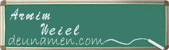 Arnim Weiel Visitenkarte